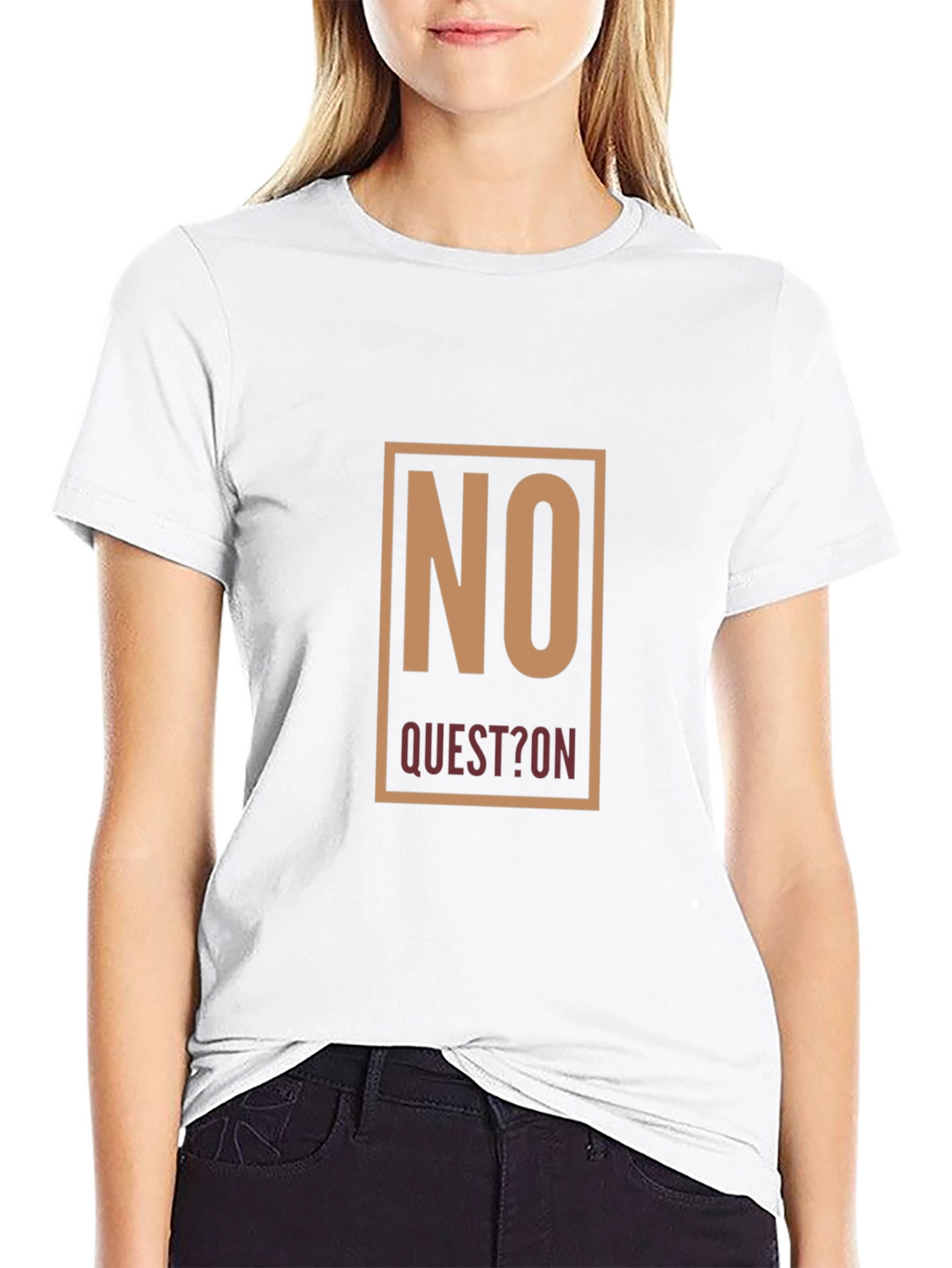 No Question Graphic Tee - Mens Black T-Shirt