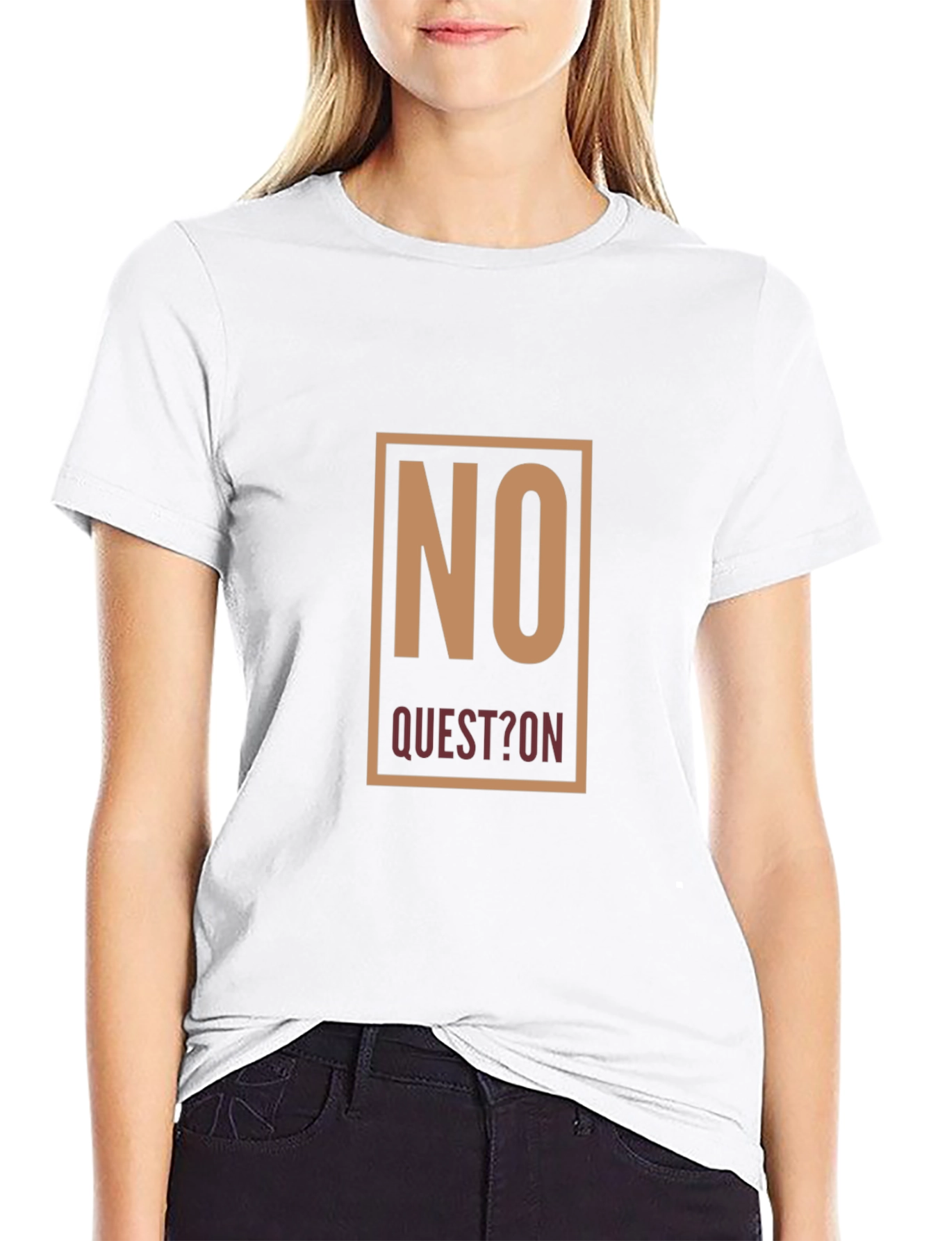 No Question Graphic Tee - Mens Black T-Shirt
