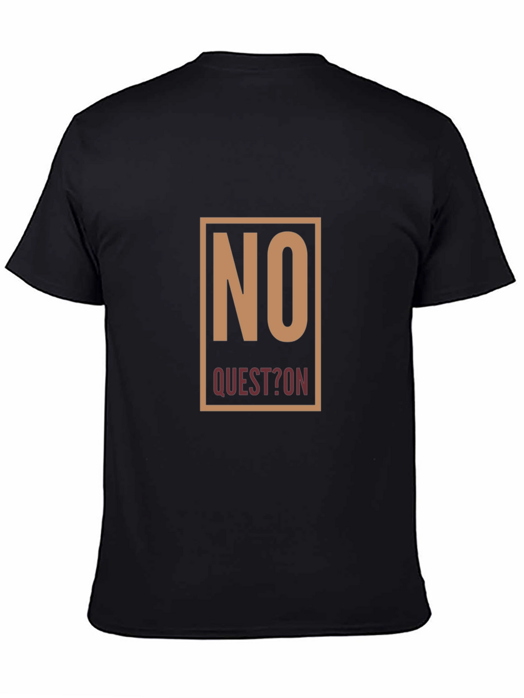 No Question Graphic Tee - Mens Black T-Shirt