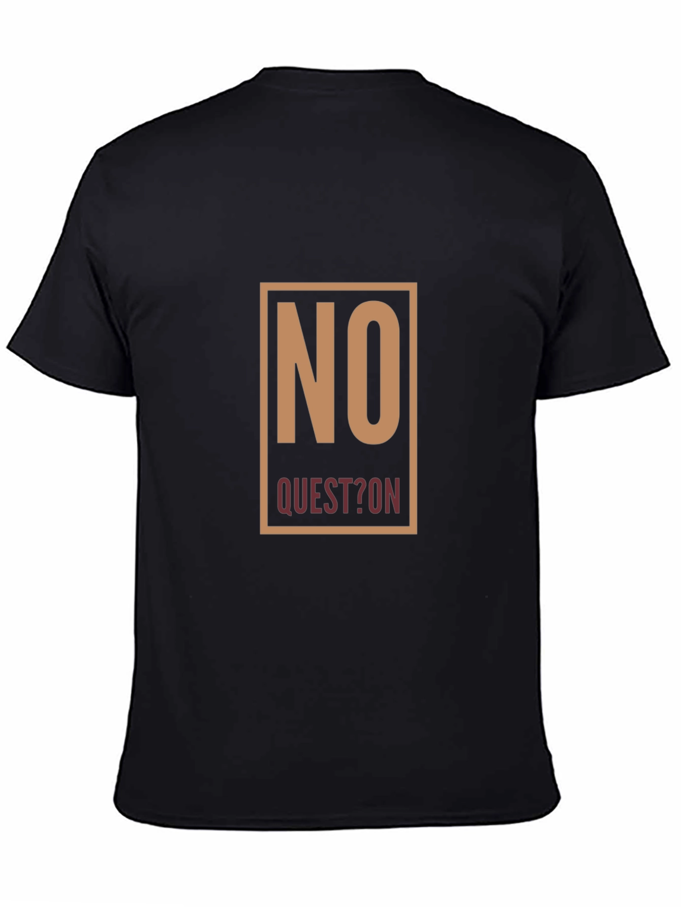 No Question Graphic Tee - Mens Black T-Shirt