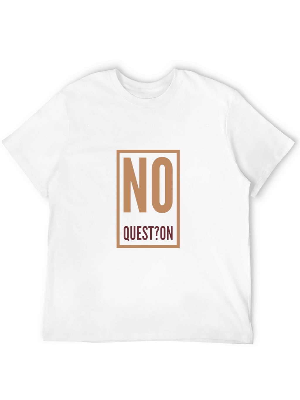 No Question Graphic Tee - Mens Black T-Shirt