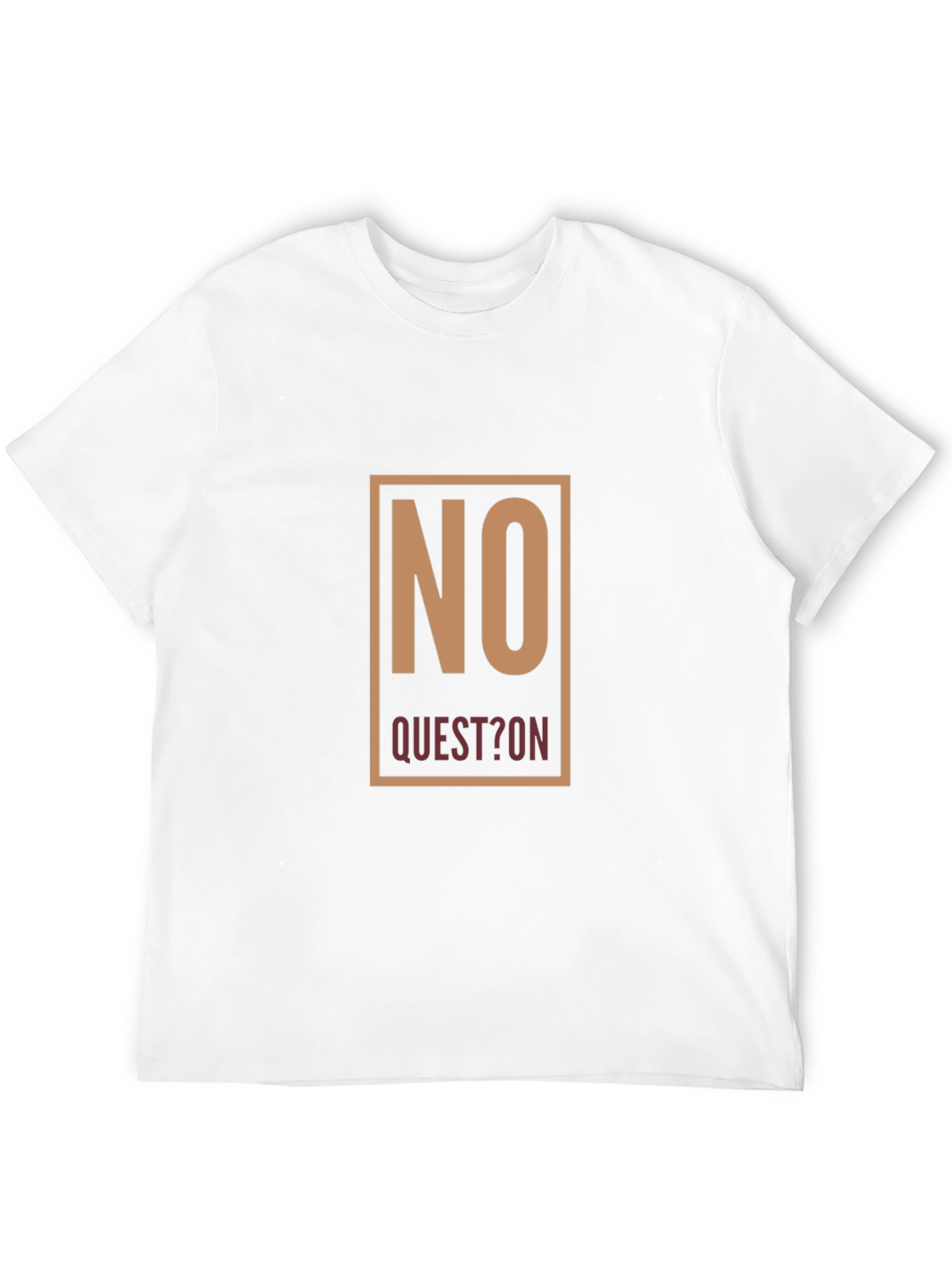 No Question Graphic Tee - Mens Black T-Shirt