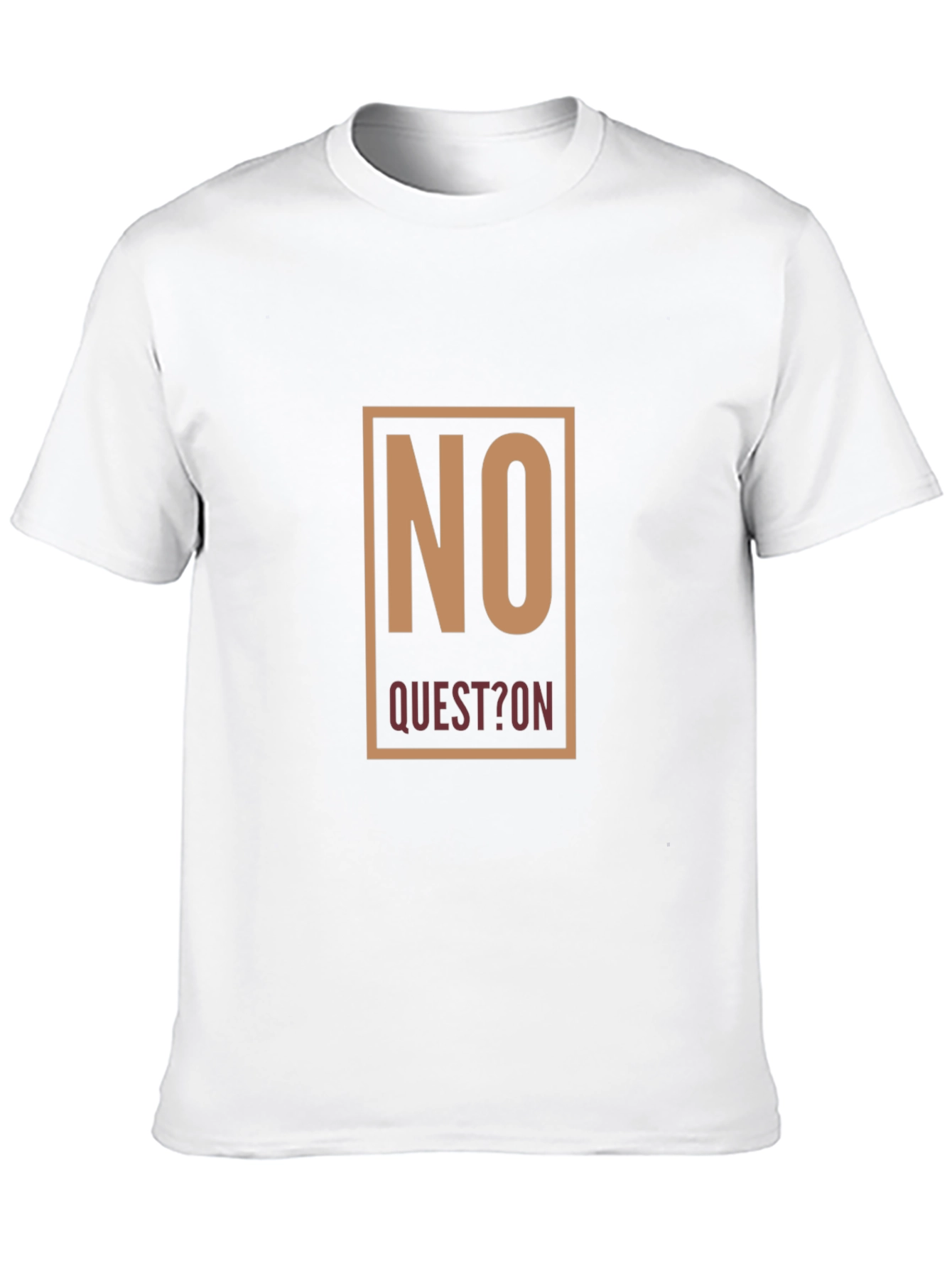No Question Graphic Tee - Mens Black T-Shirt