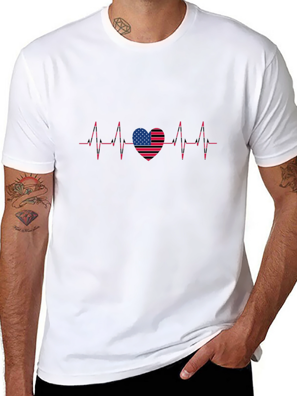 Patriotic Heartbeat T-Shirt