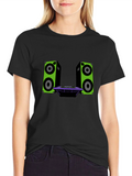 DJ Speakers Graphic Tee - Black