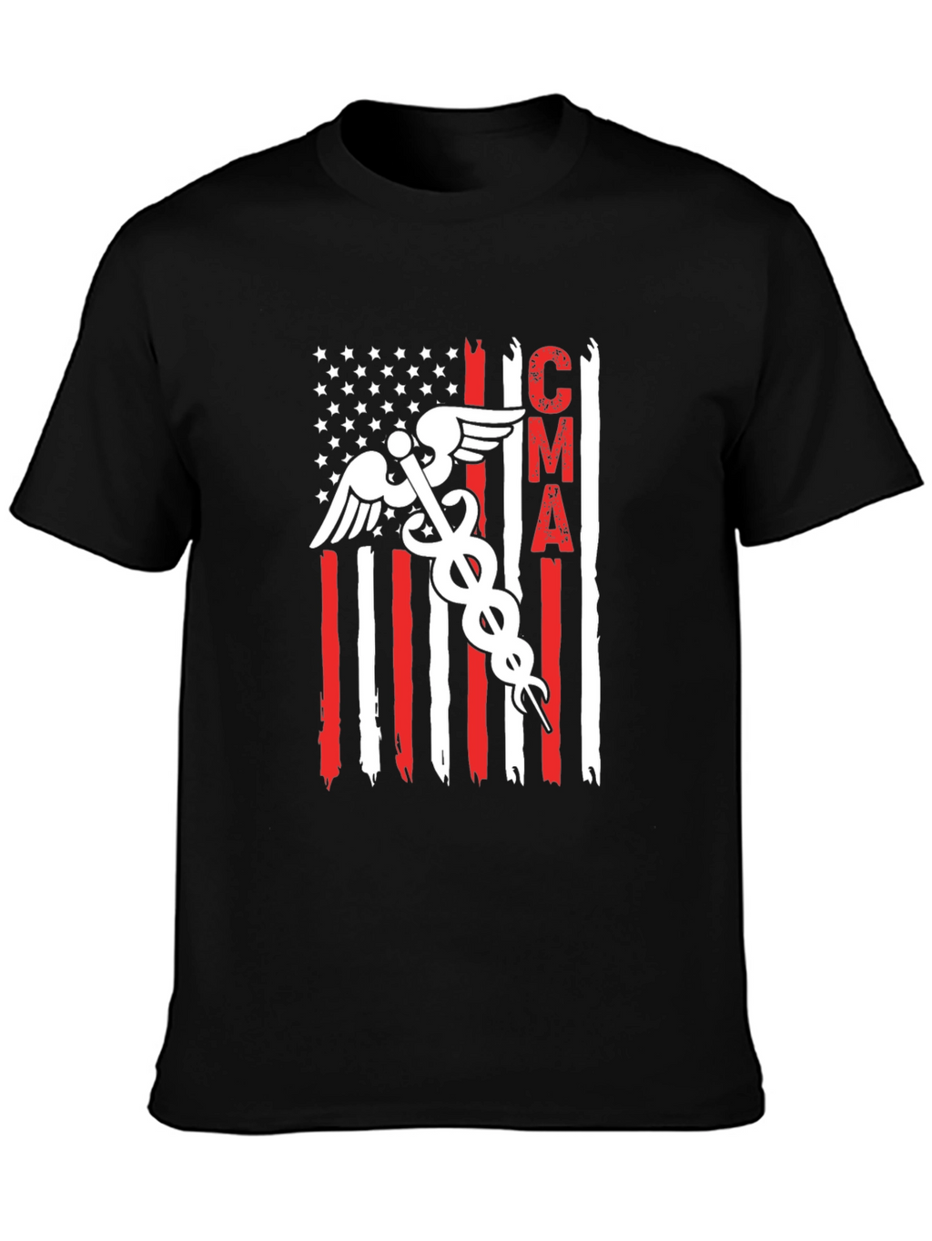 CMA American Flag T-Shirt Medical Assistant Tee