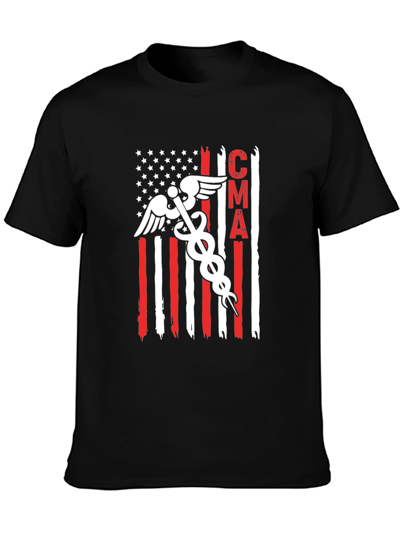 CMA American Flag T-Shirt Medical Assistant Tee