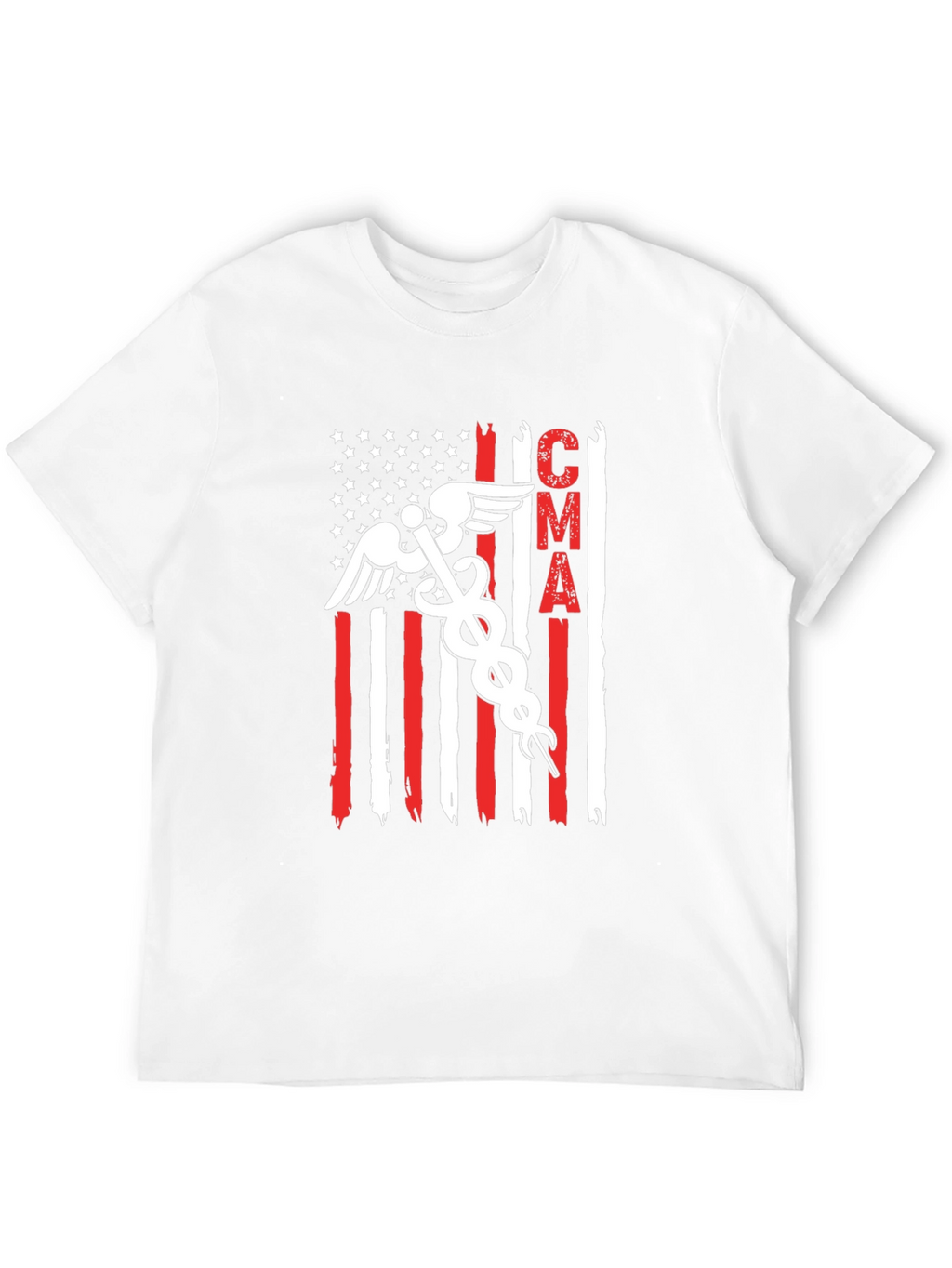 CMA American Flag T-Shirt Medical Assistant Tee