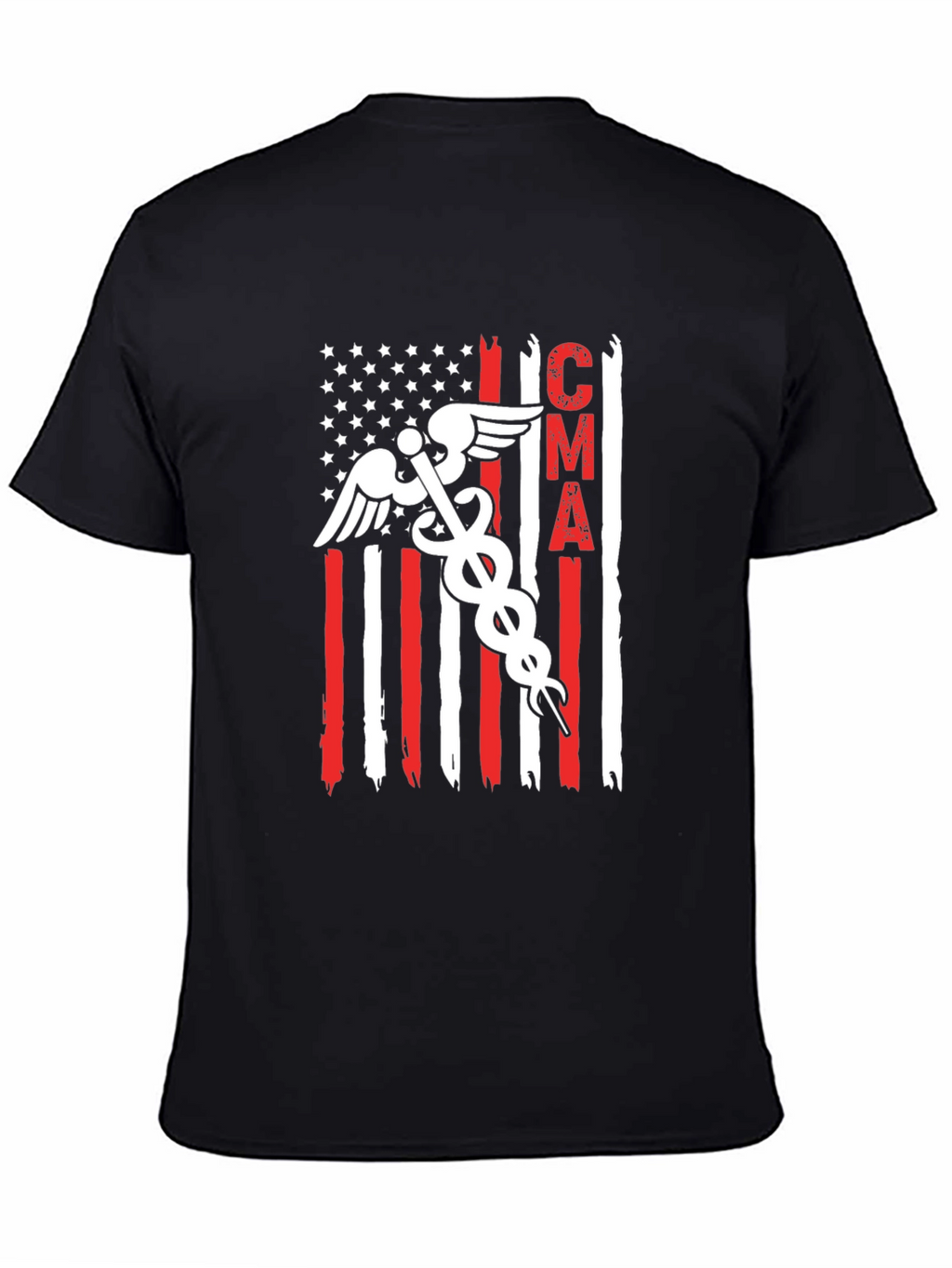 CMA American Flag T-Shirt Medical Assistant Tee