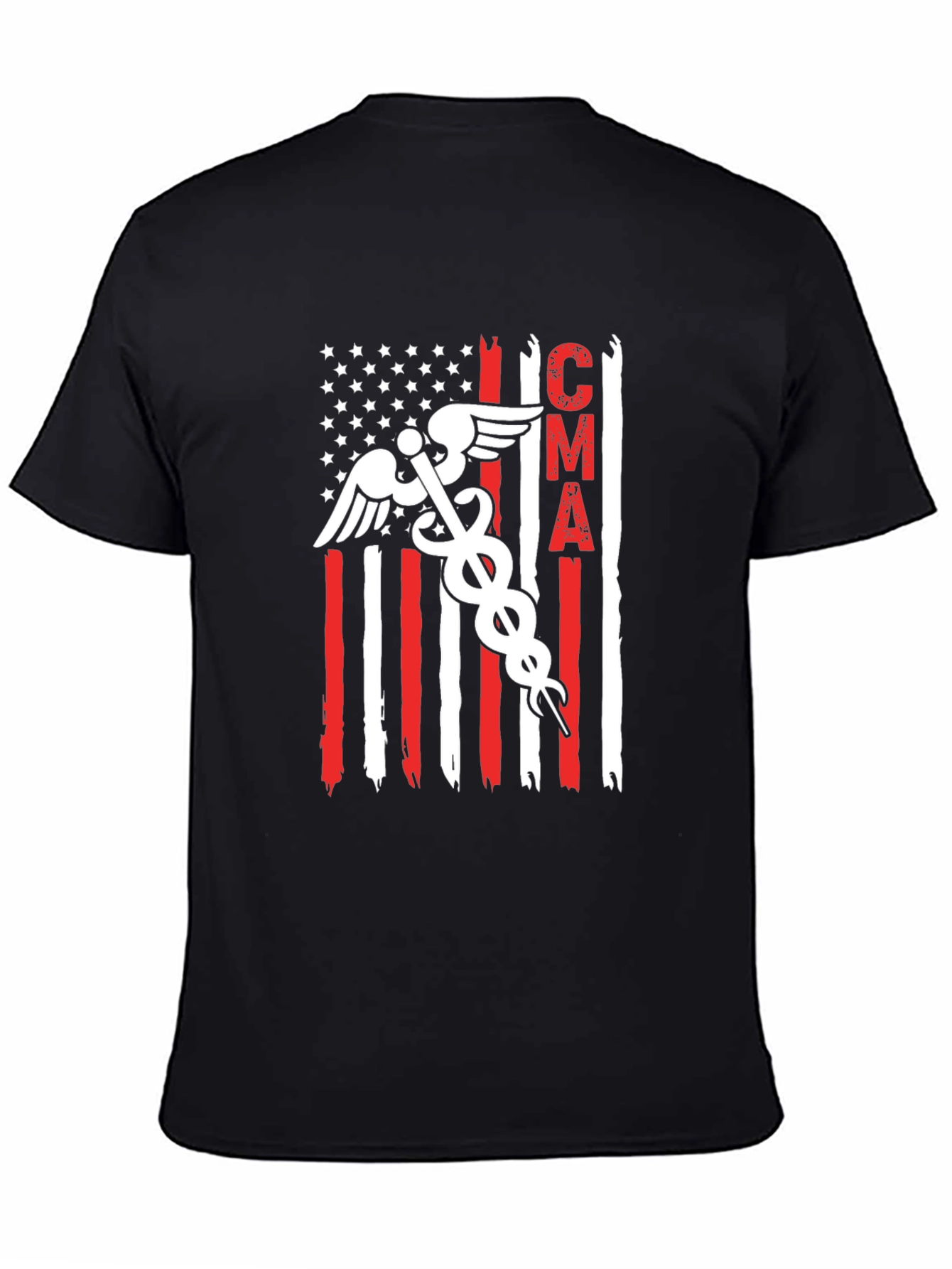 CMA American Flag T-Shirt Medical Assistant Tee