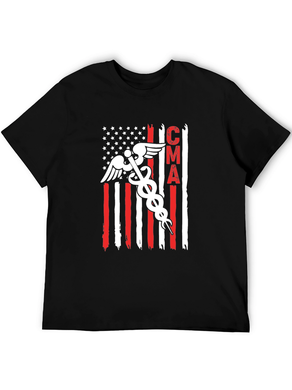 CMA American Flag T-Shirt Medical Assistant Tee