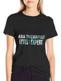 ABA Therapist Expert Level Black T-Shirt