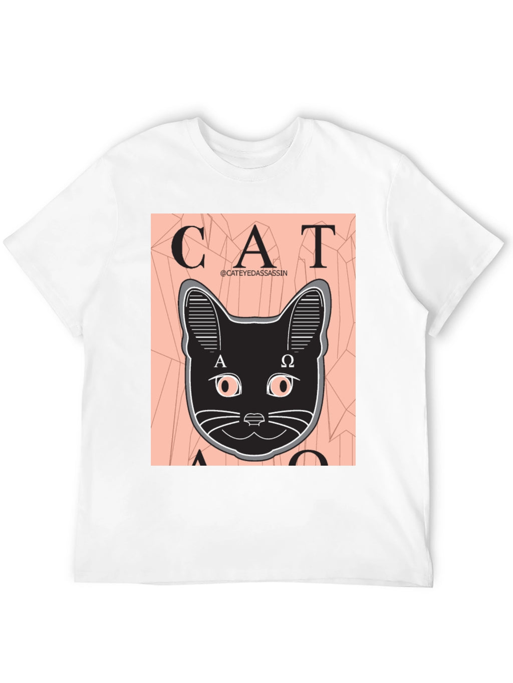 Cat Assassin Graphic Tee - Black T-Shirt
