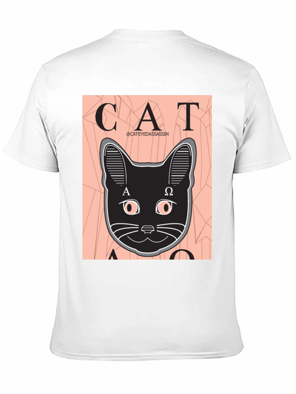 Cat Assassin Graphic Tee - Black T-Shirt