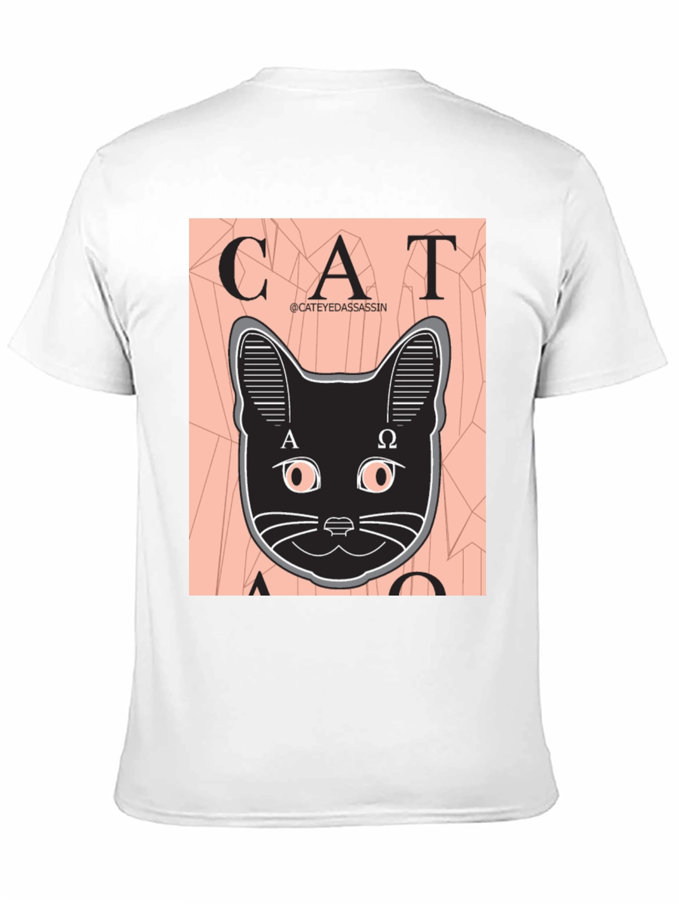 Cat Assassin Graphic Tee - Black T-Shirt