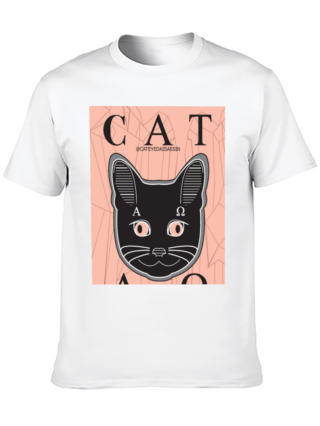 Cat Assassin Graphic Tee - Black T-Shirt