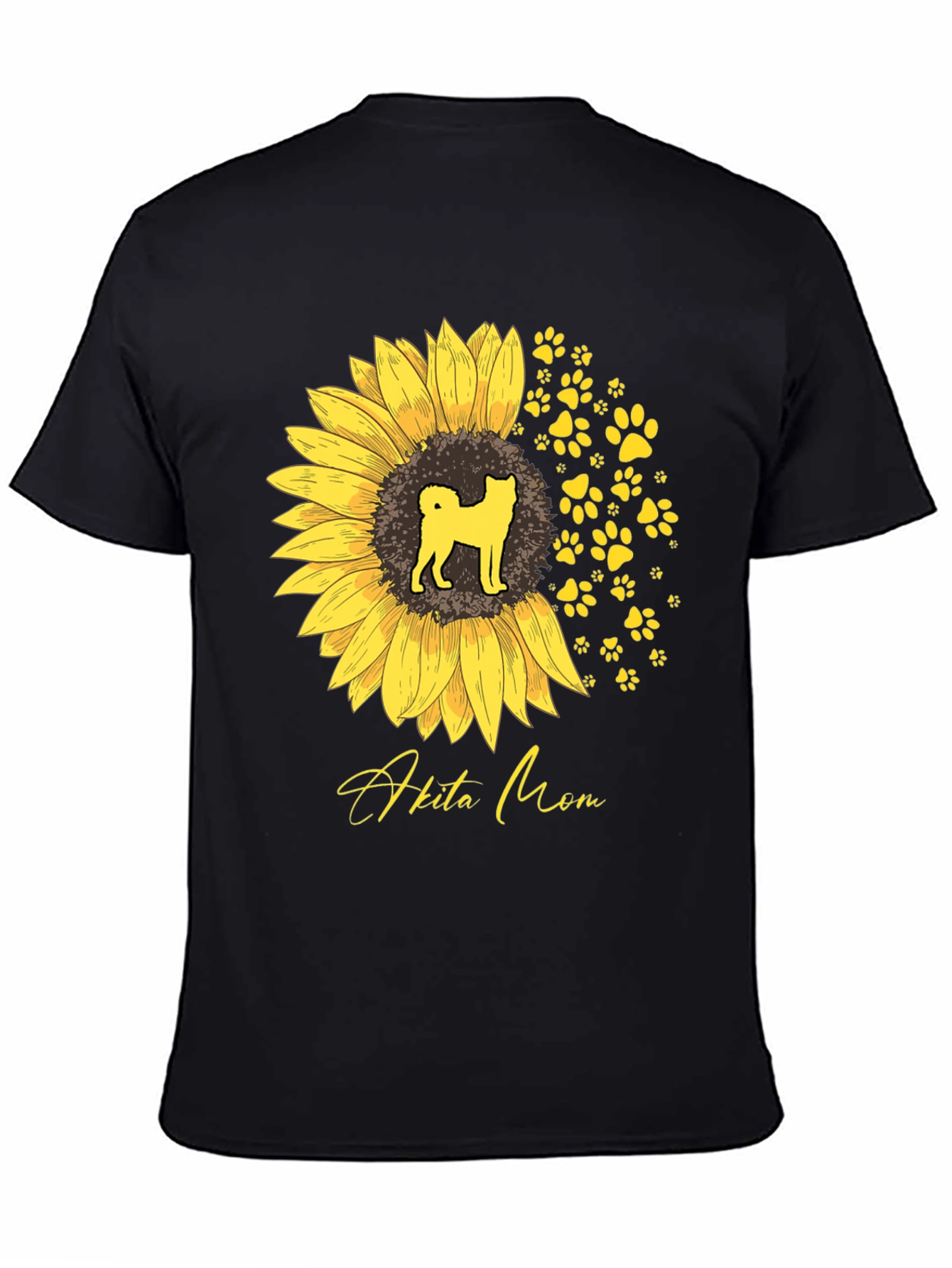 Akita Mom Sunflower T-Shirt