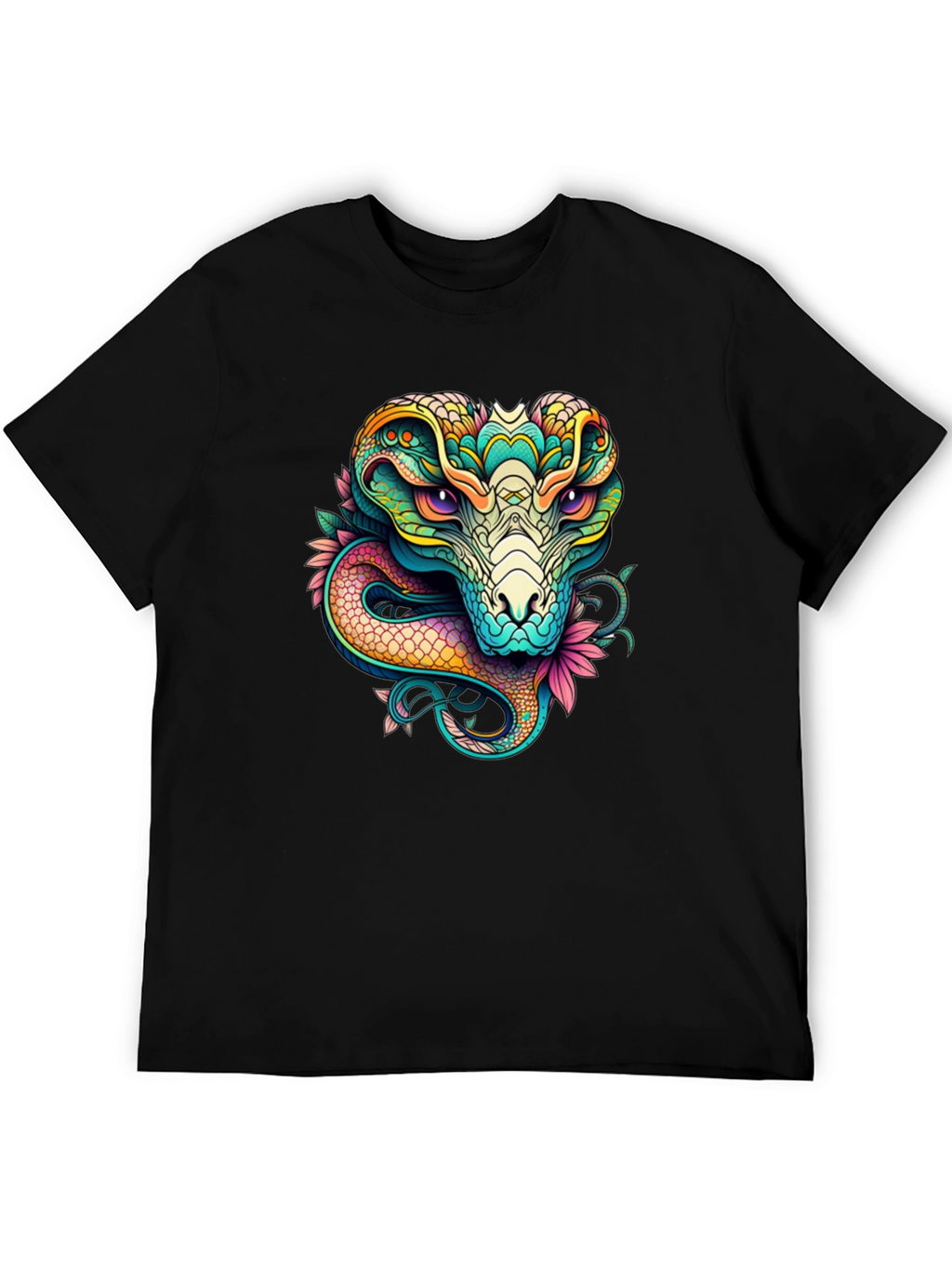 Cobra Graphic T-Shirt - Vivid Snake Design