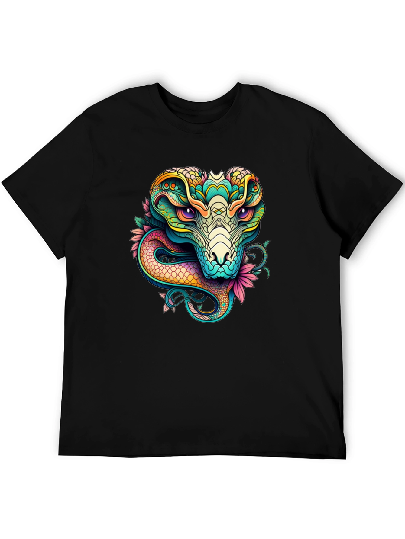 Cobra Graphic T-Shirt - Vivid Snake Design