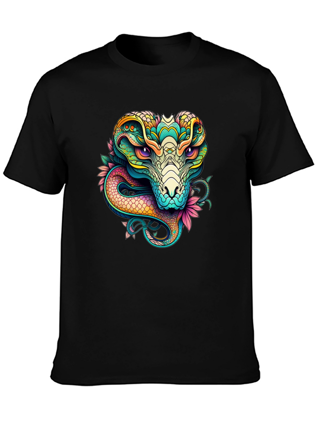 Cobra Graphic T-Shirt - Vivid Snake Design