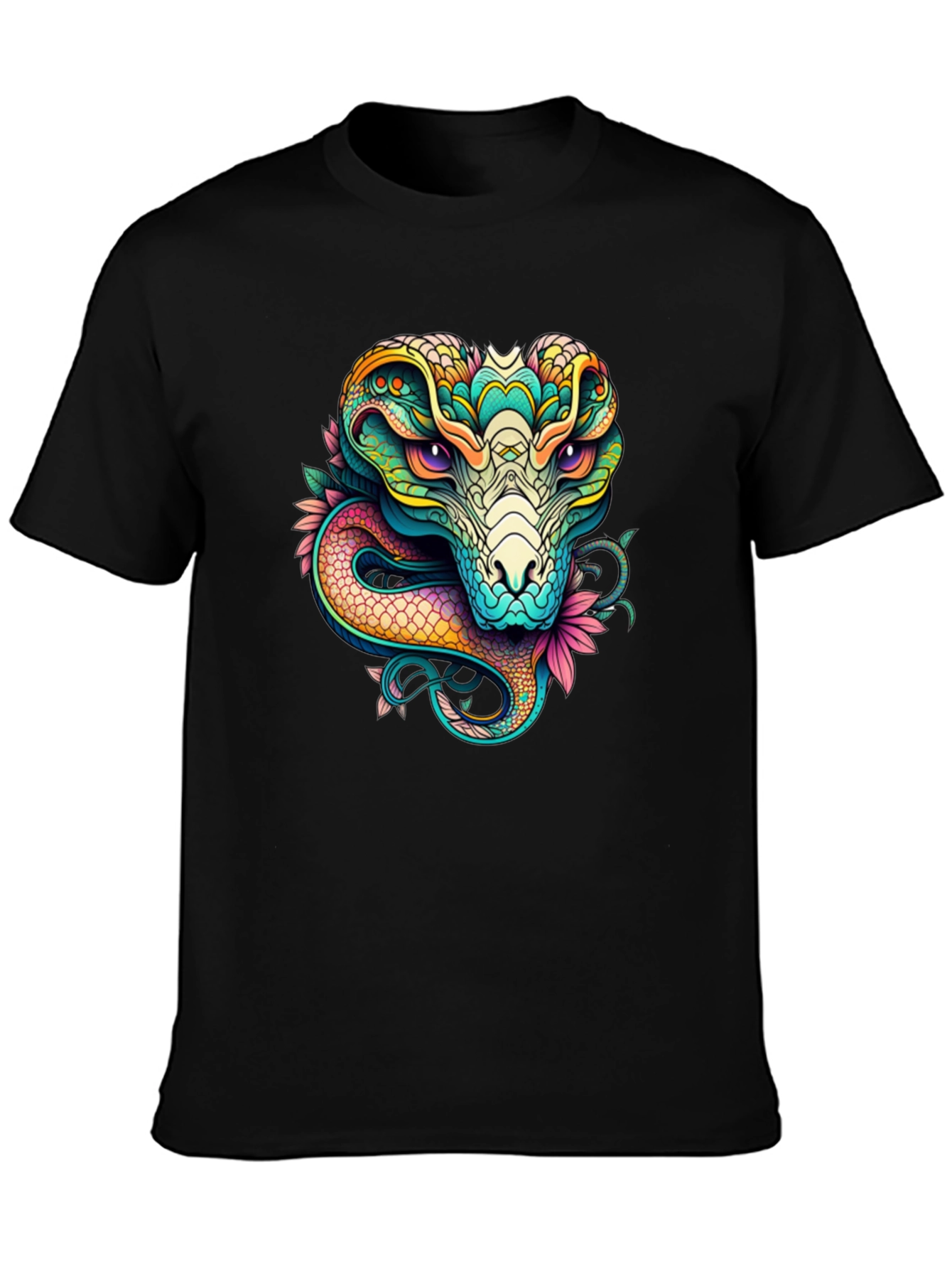 Cobra Graphic T-Shirt - Vivid Snake Design