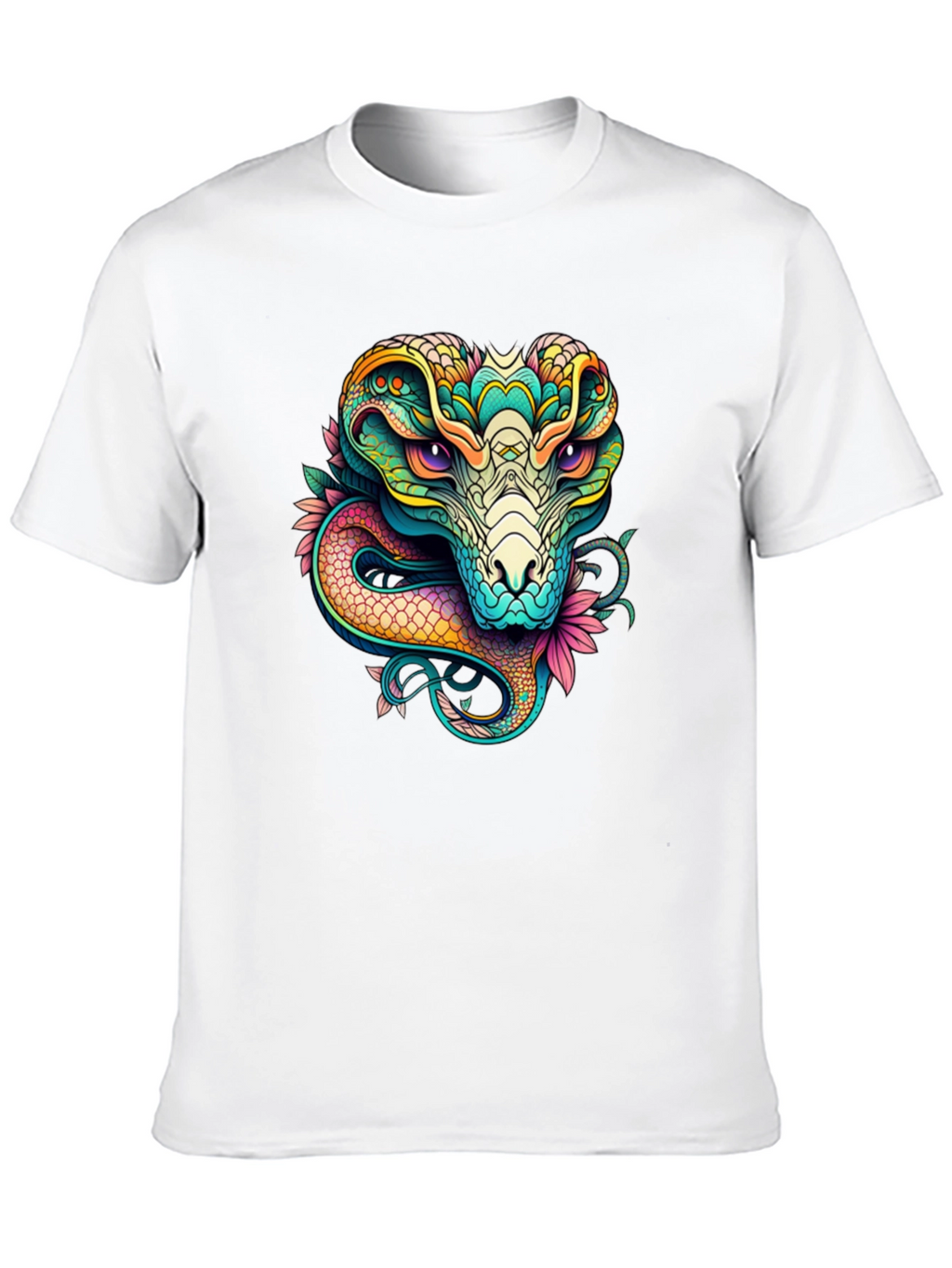 Cobra Graphic T-Shirt - Vivid Snake Design