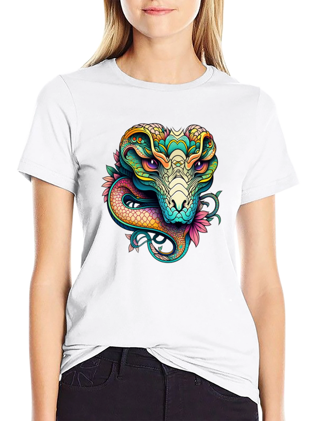 Cobra Graphic T-Shirt - Vivid Snake Design