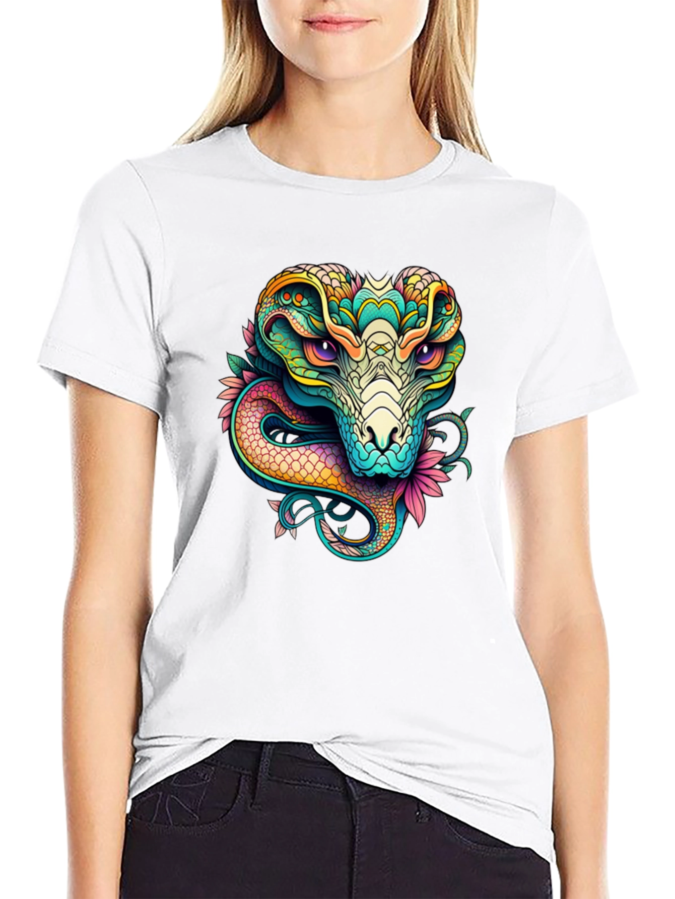 Cobra Graphic T-Shirt - Vivid Snake Design