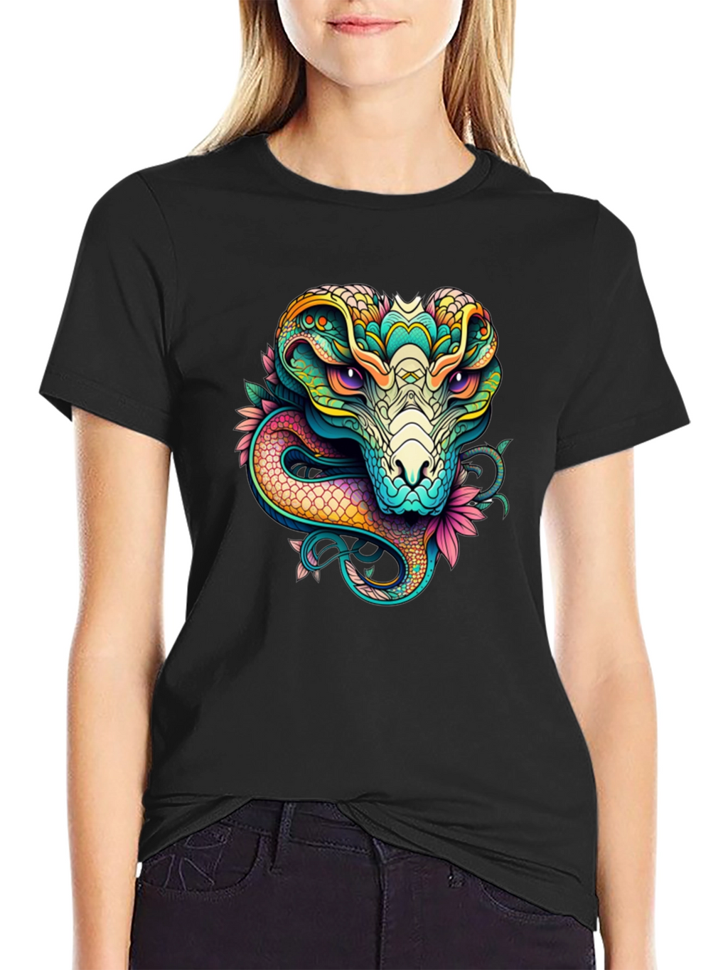 Cobra Graphic T-Shirt - Vivid Snake Design