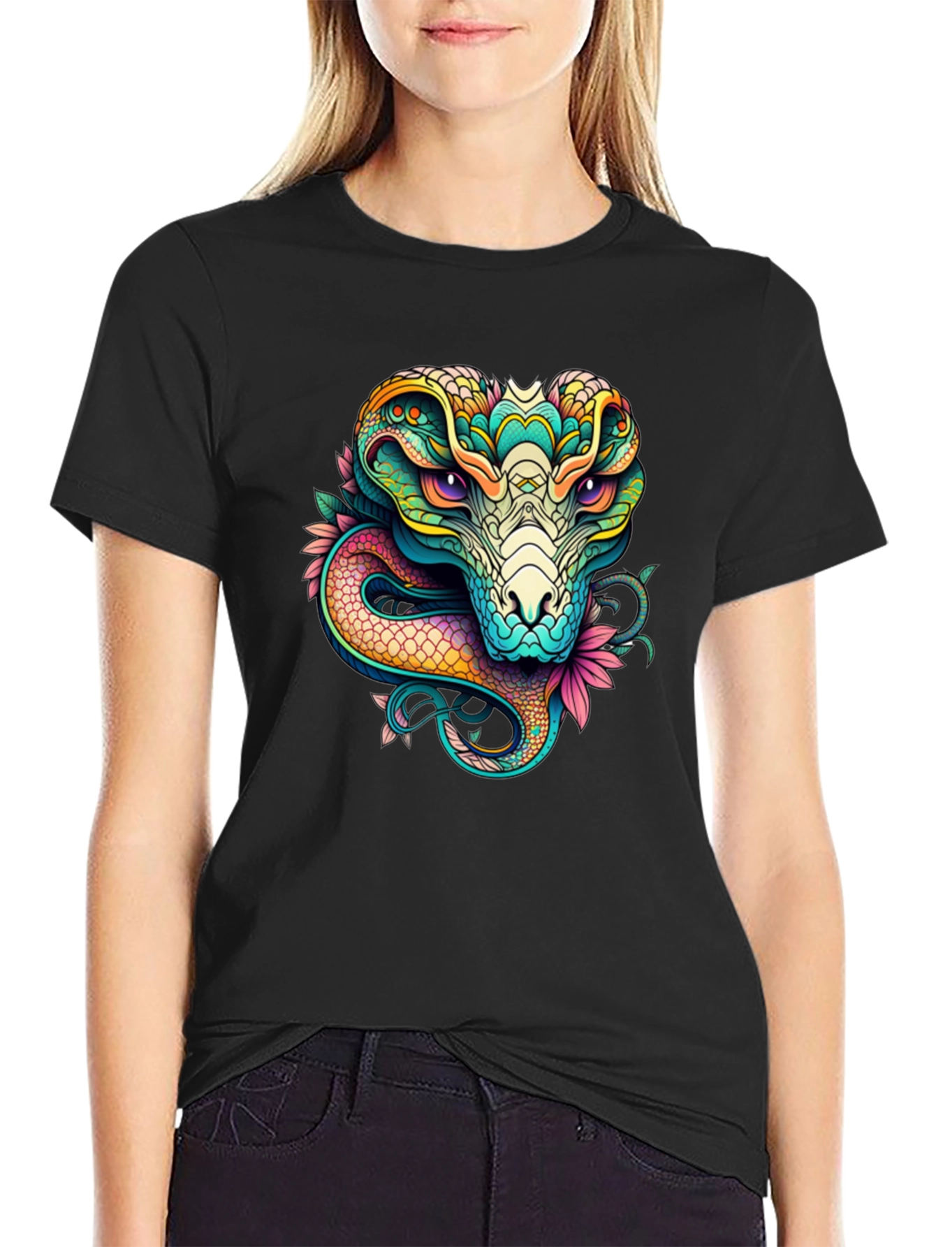 Cobra Graphic T-Shirt - Vivid Snake Design