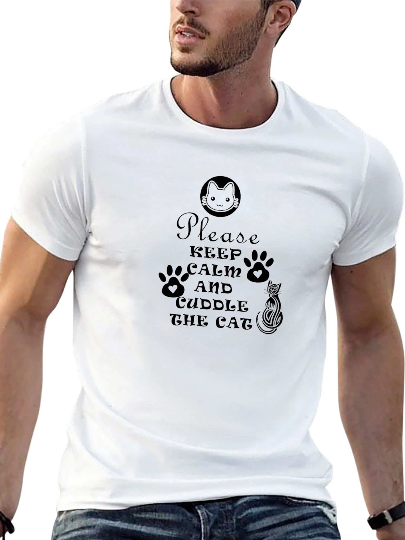 Keep Calm & Cuddle Cat T-Shirt