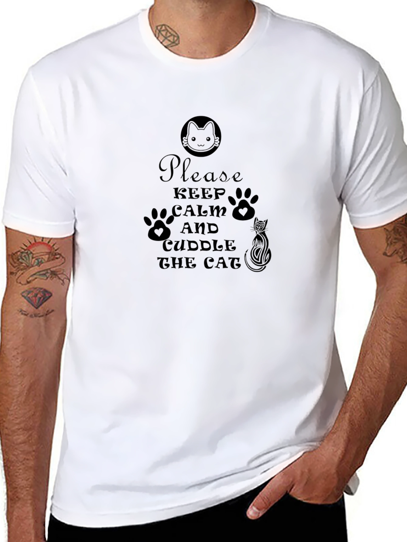 Keep Calm & Cuddle Cat T-Shirt