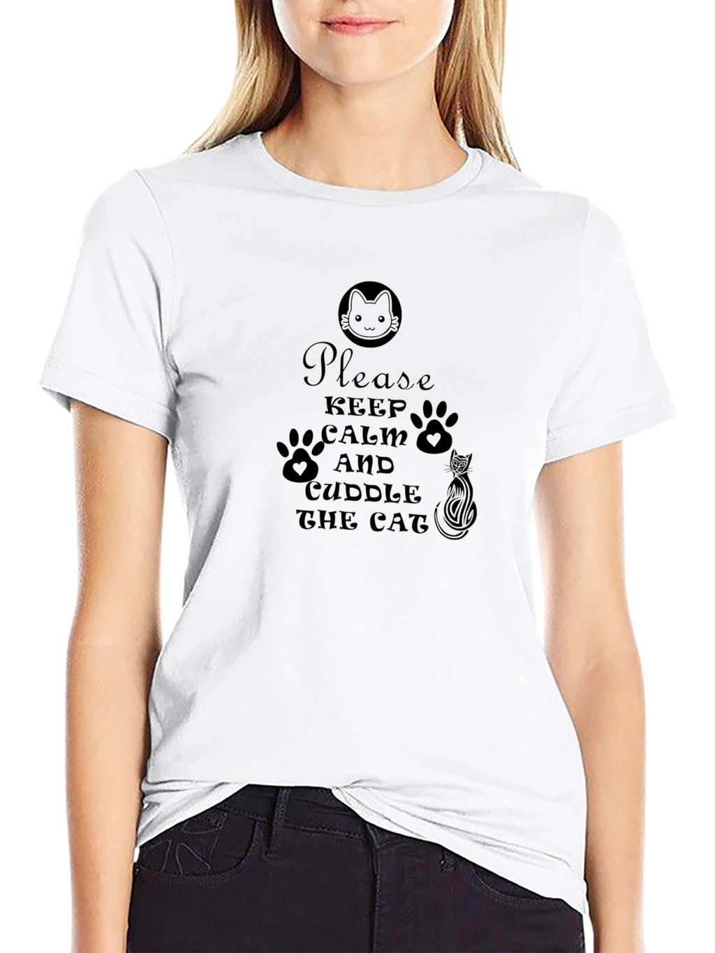 Keep Calm & Cuddle Cat T-Shirt