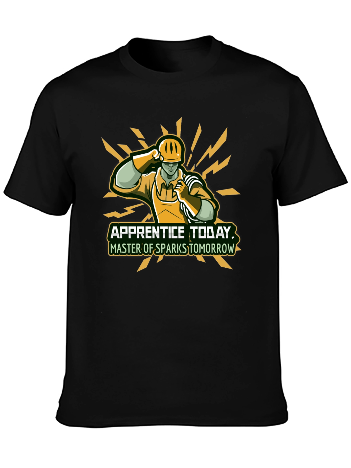 Apprentice Today Master Tomorrow Black T-Shirt