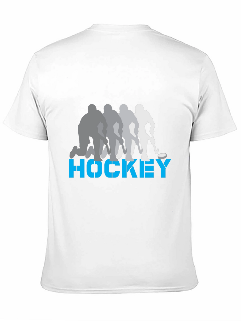 Hockey Player Silhouette Graphic T-Shirt