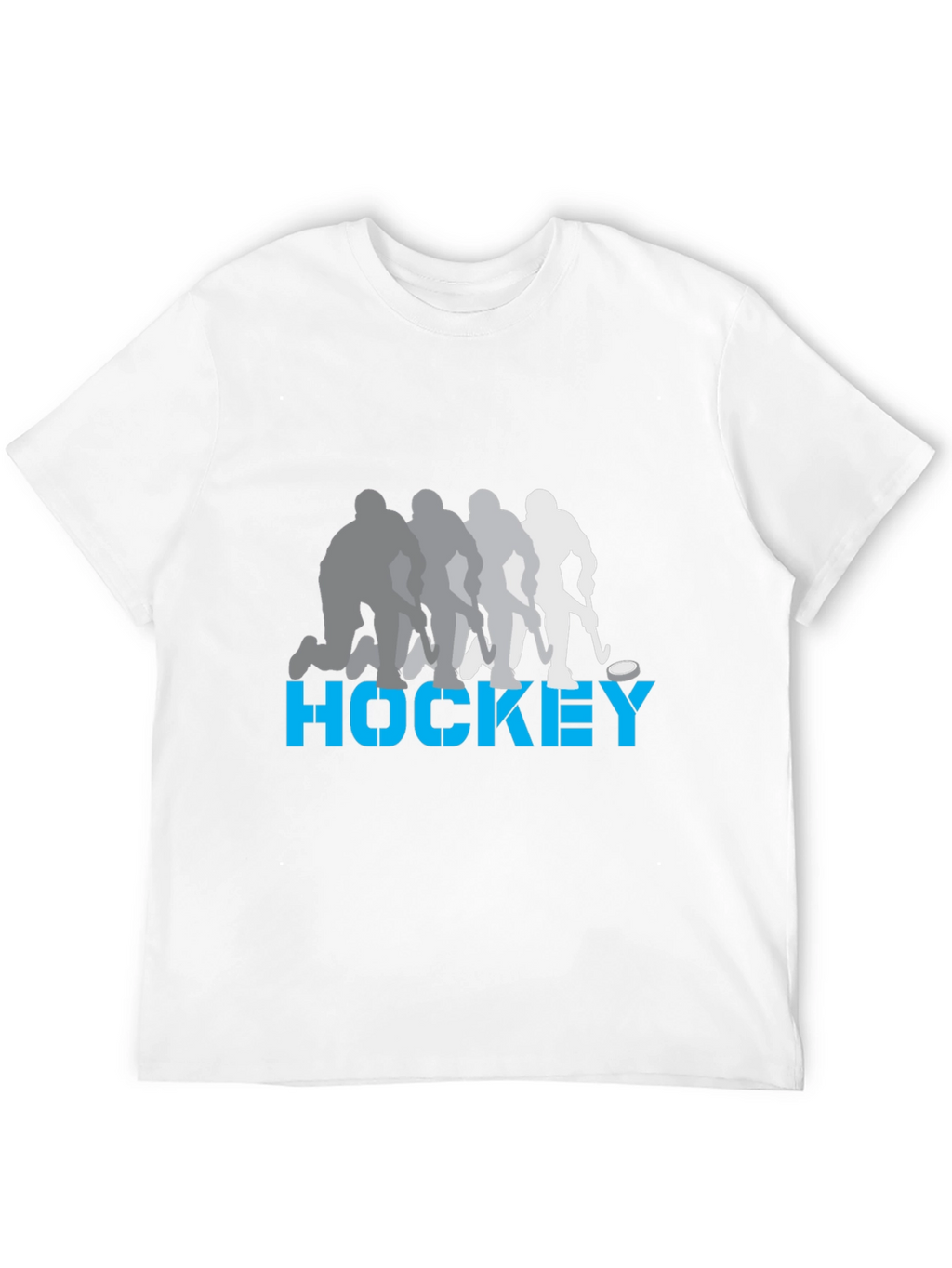 Hockey Player Silhouette Graphic T-Shirt