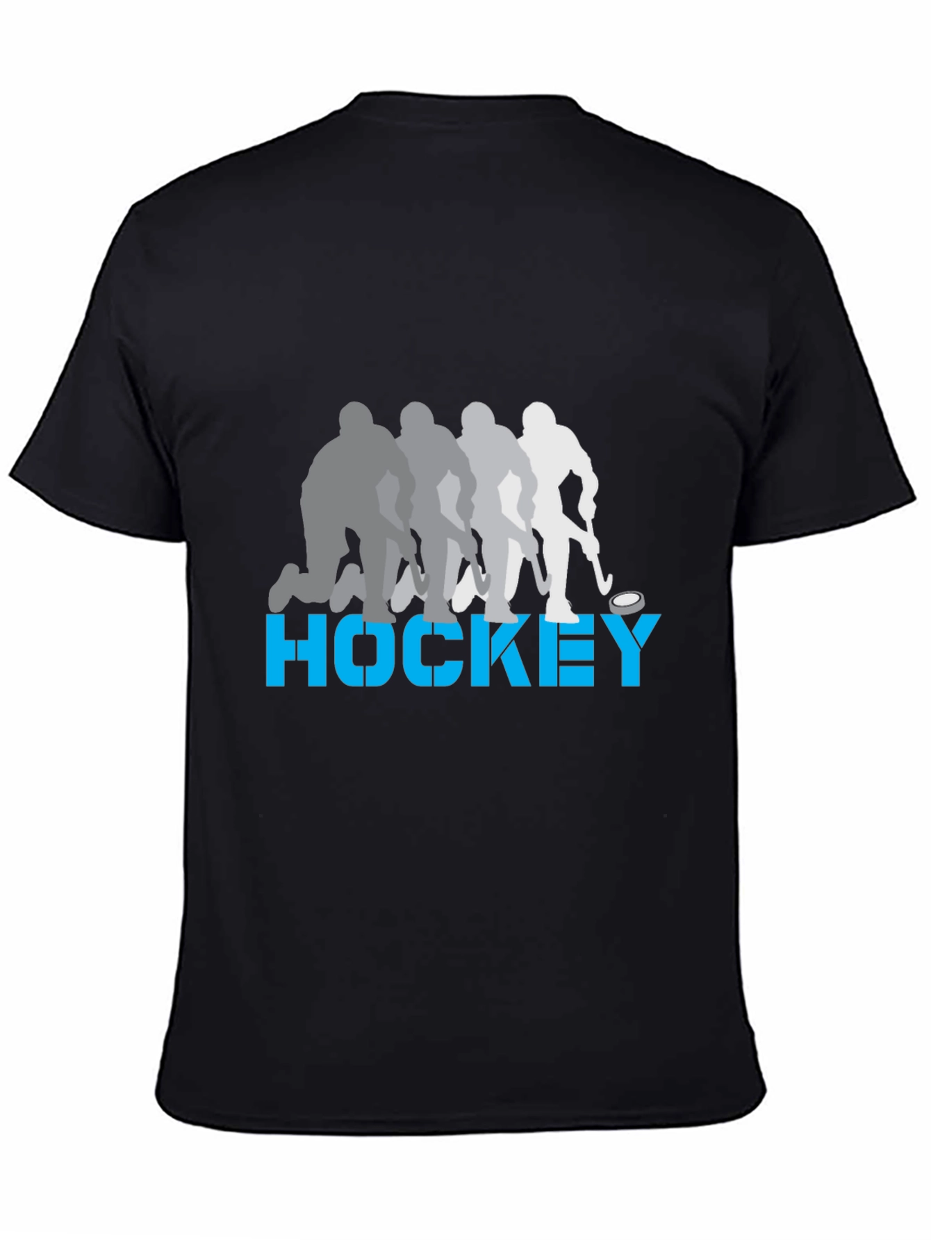 Hockey Player Silhouette Graphic T-Shirt