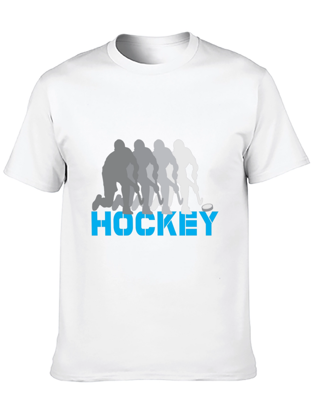 Hockey Player Silhouette Graphic T-Shirt