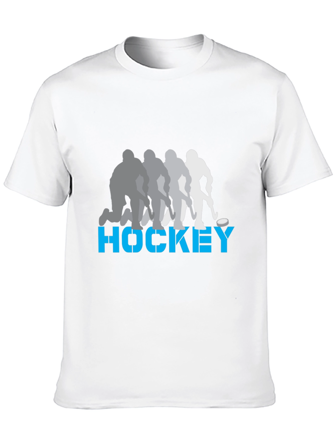 Hockey Player Silhouette Graphic T-Shirt