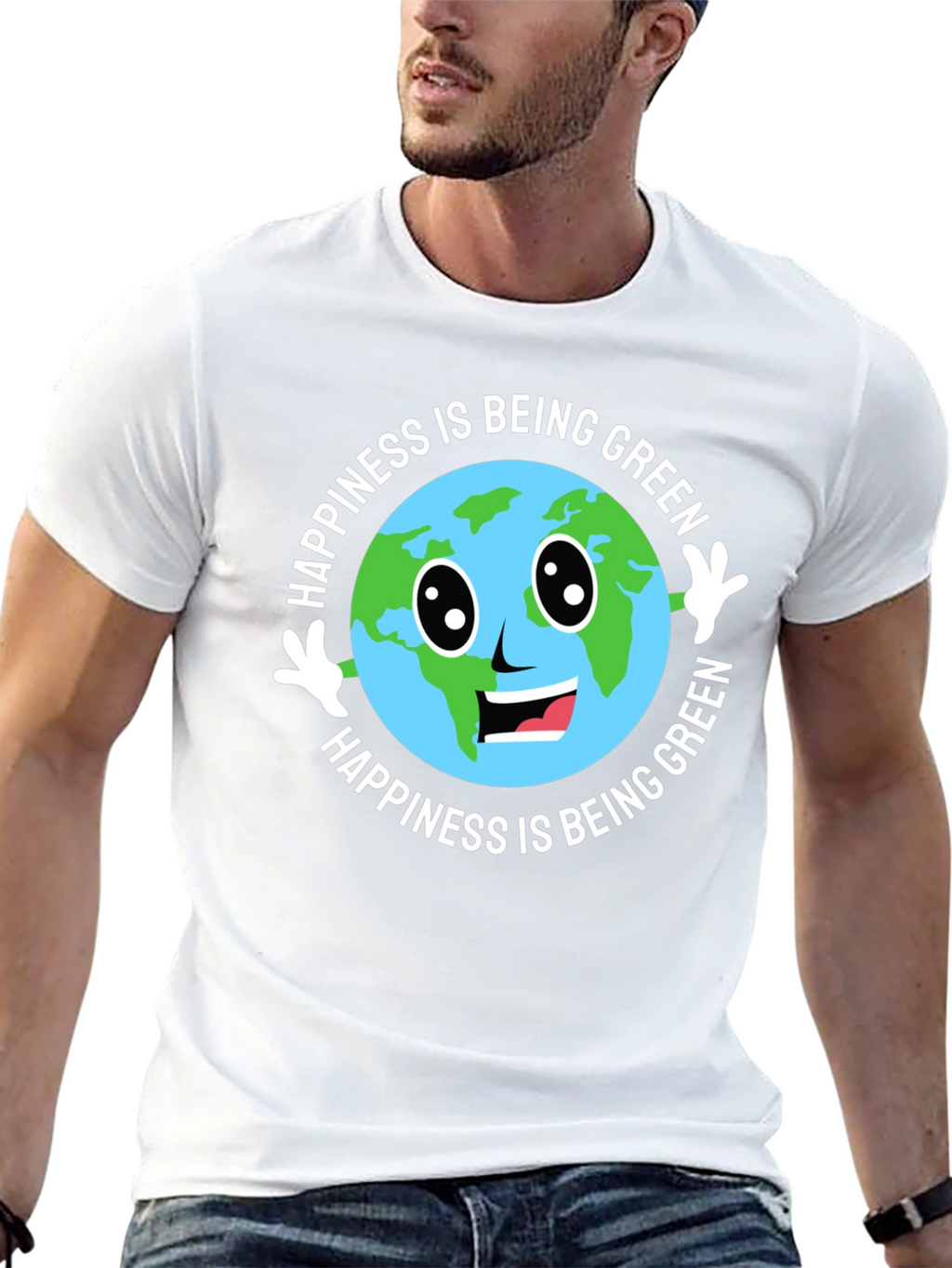 Happiness Is Being Green Earth T-Shirt