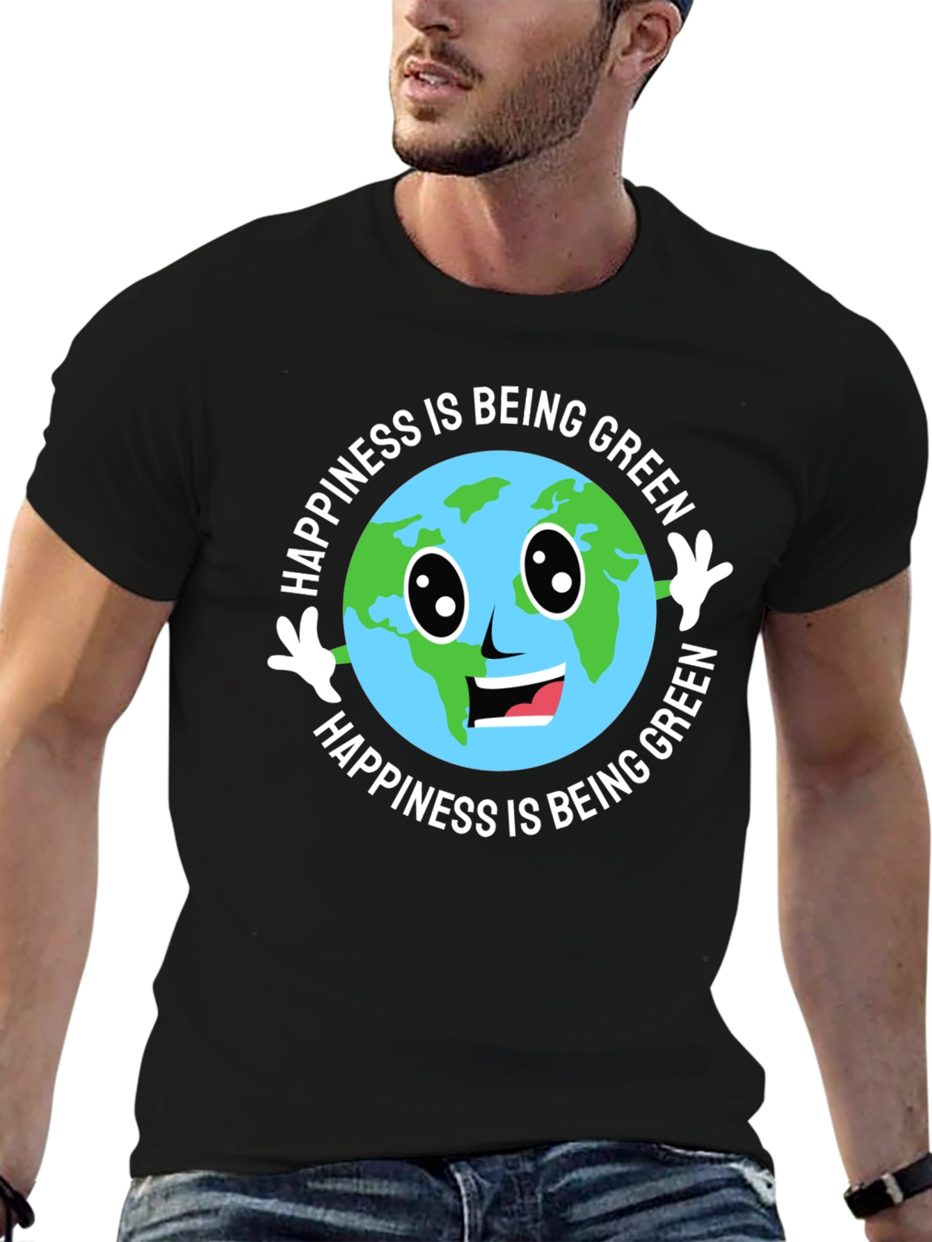 Happiness Is Being Green Earth T-Shirt
