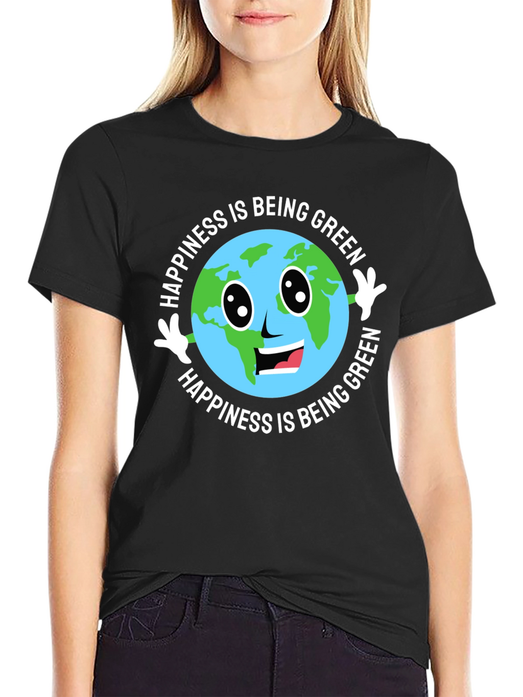 Happiness Is Being Green Earth T-Shirt