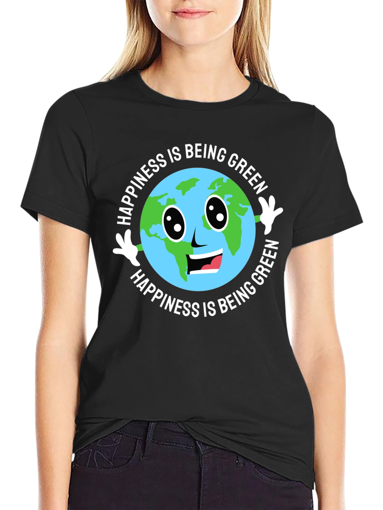 Happiness Is Being Green Earth T-Shirt