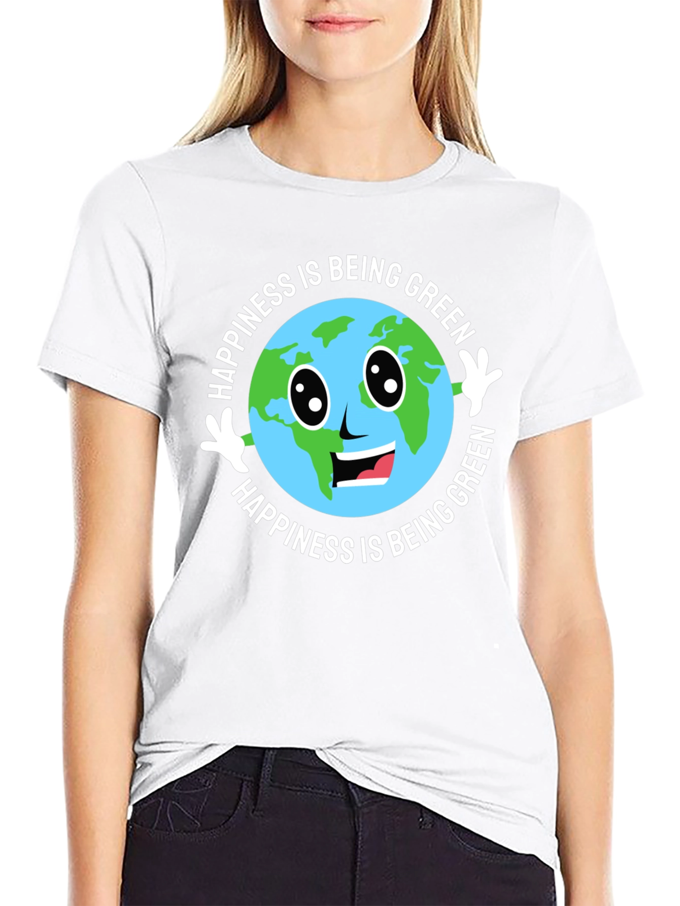 Happiness Is Being Green Earth T-Shirt