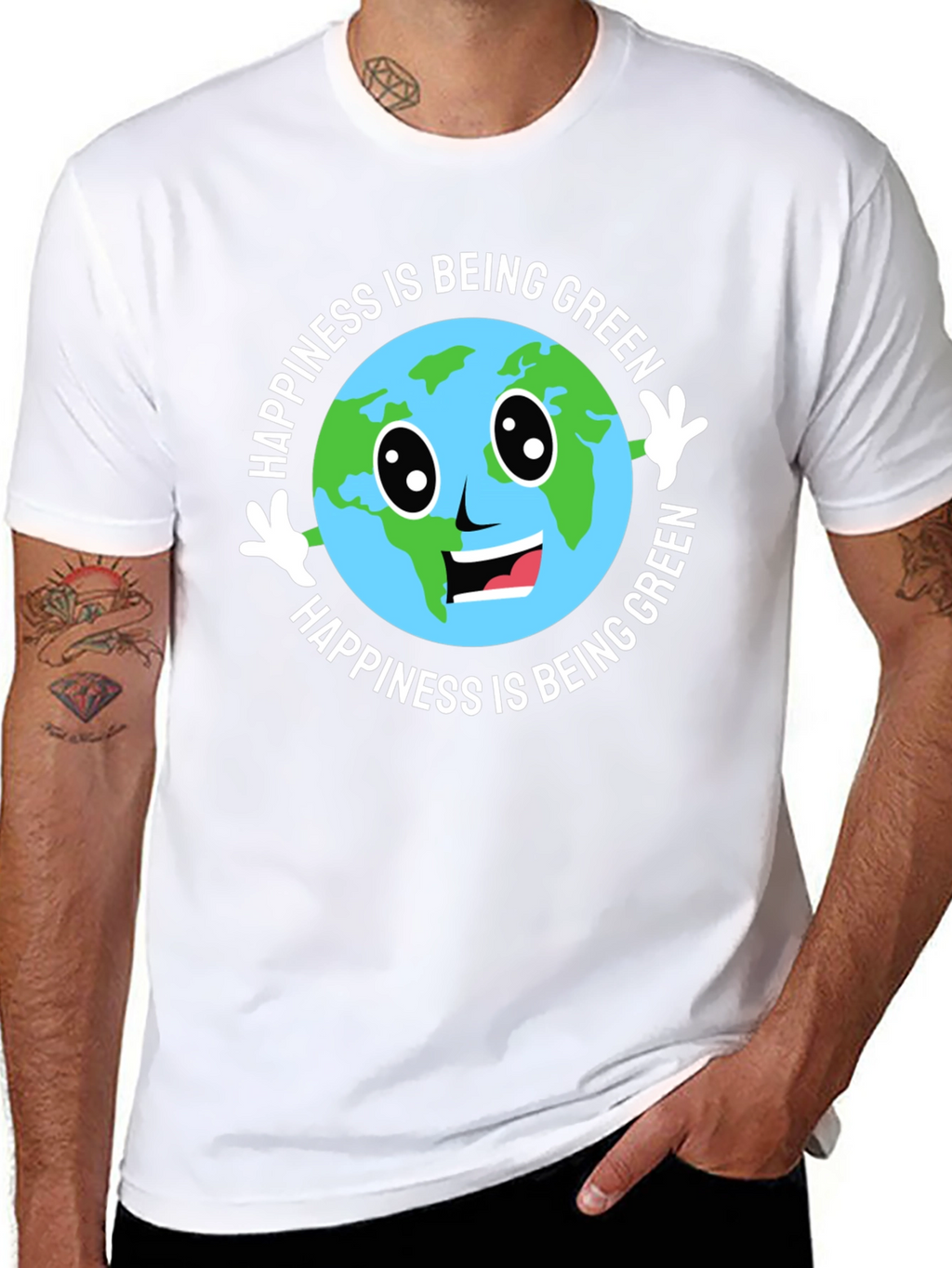 Happiness Is Being Green Earth T-Shirt