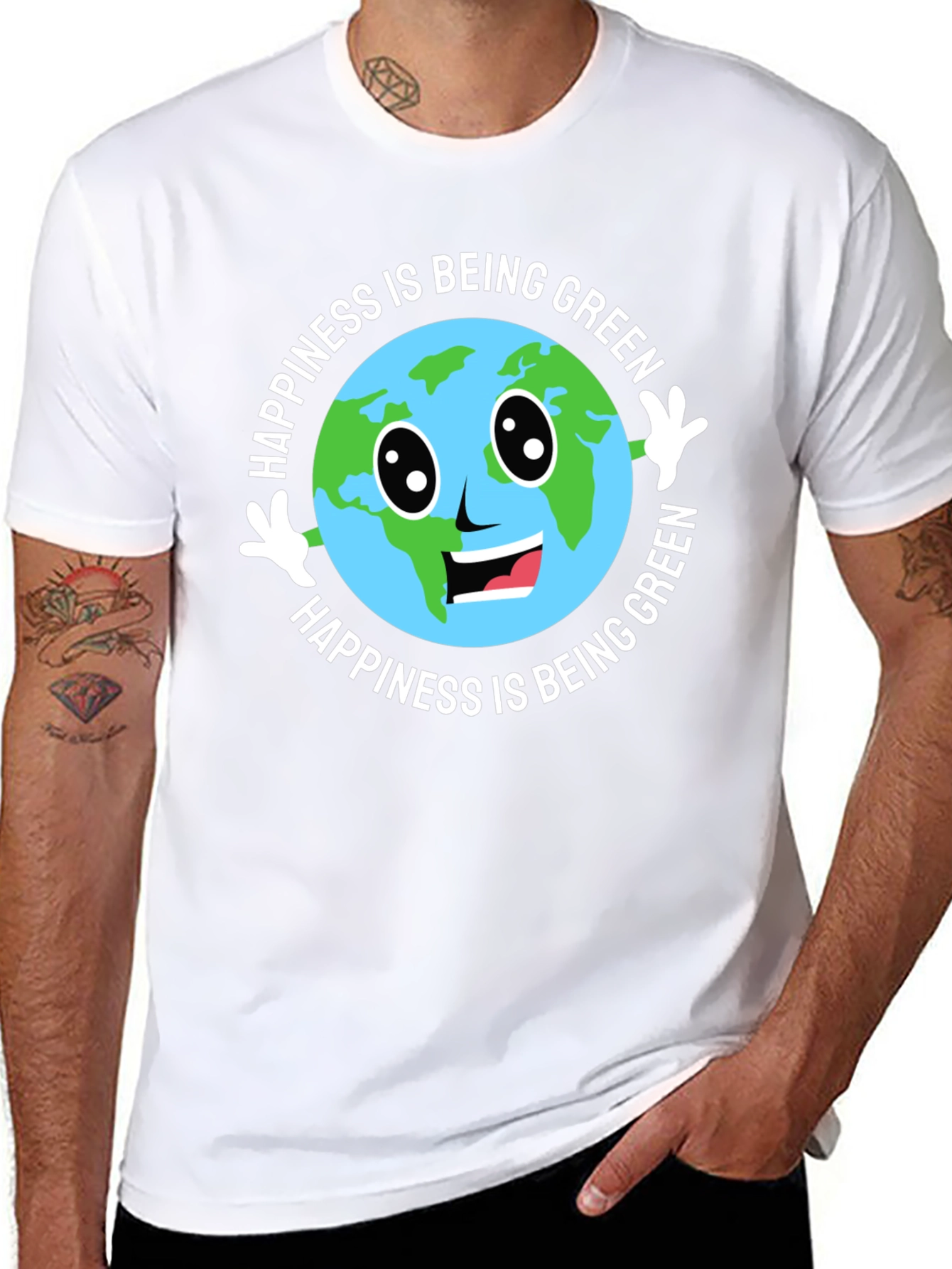 Happiness Is Being Green Earth T-Shirt