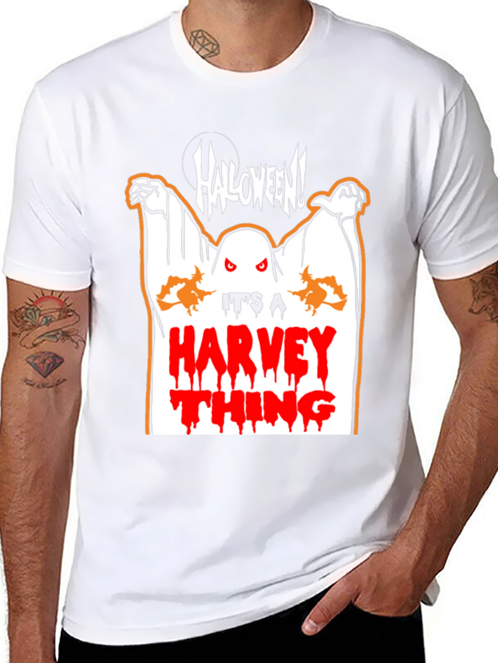 Halloween Harvey Ghost Graphic Tee