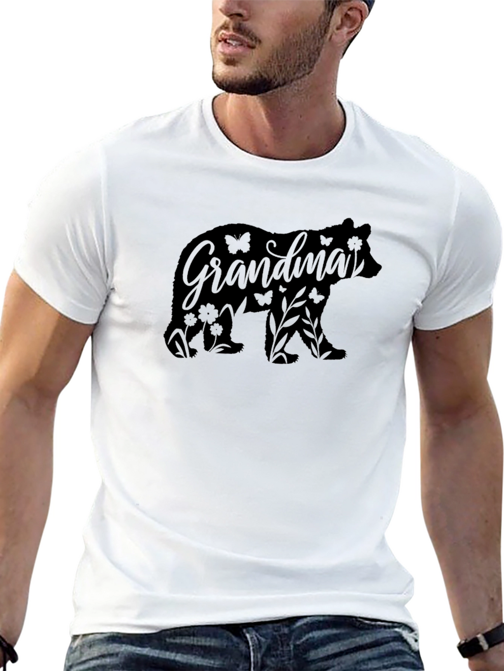 Grandma Bear Graphic Tee - Cute Family T-Shirt