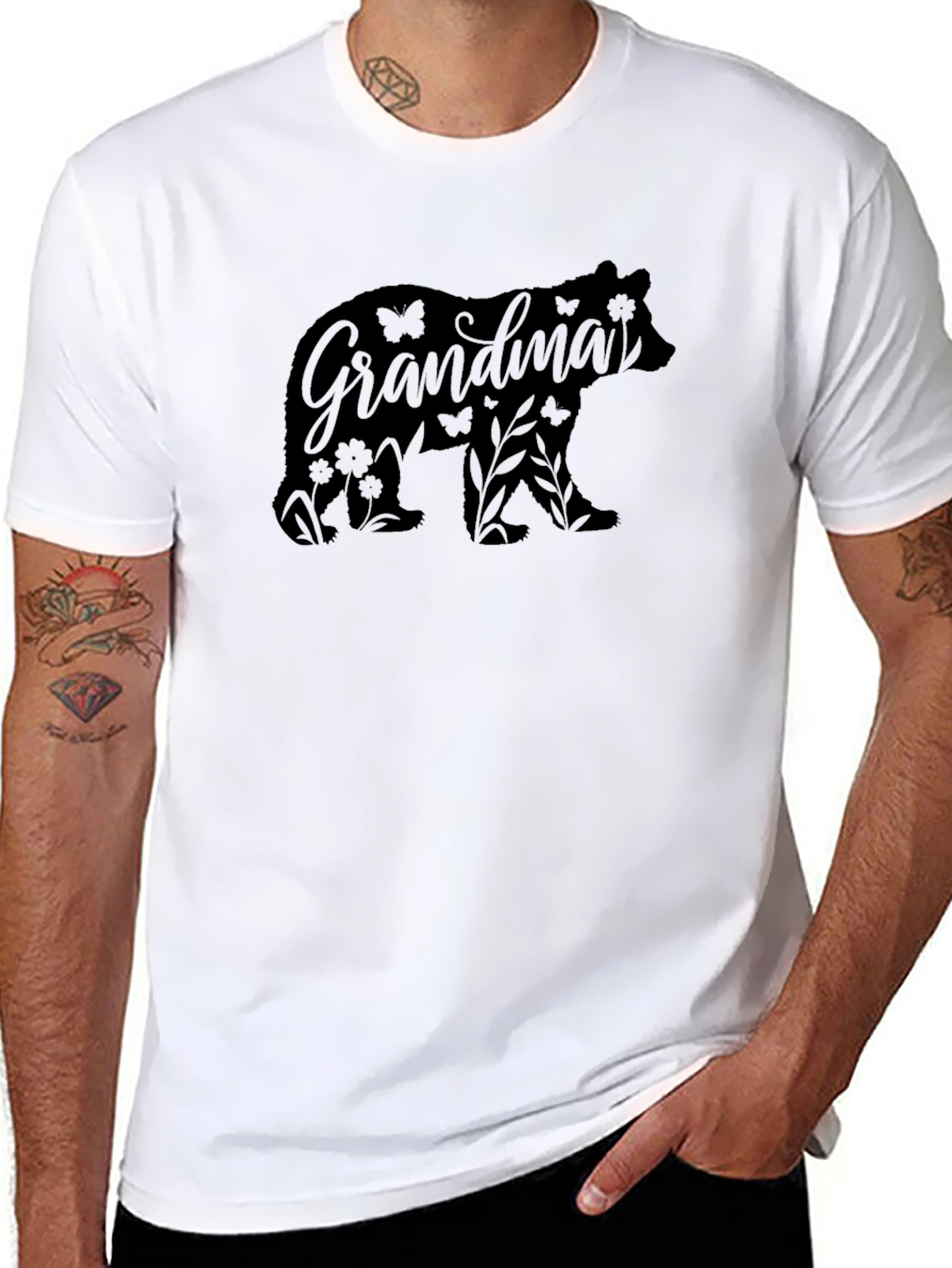 Grandma Bear Graphic Tee - Cute Family T-Shirt