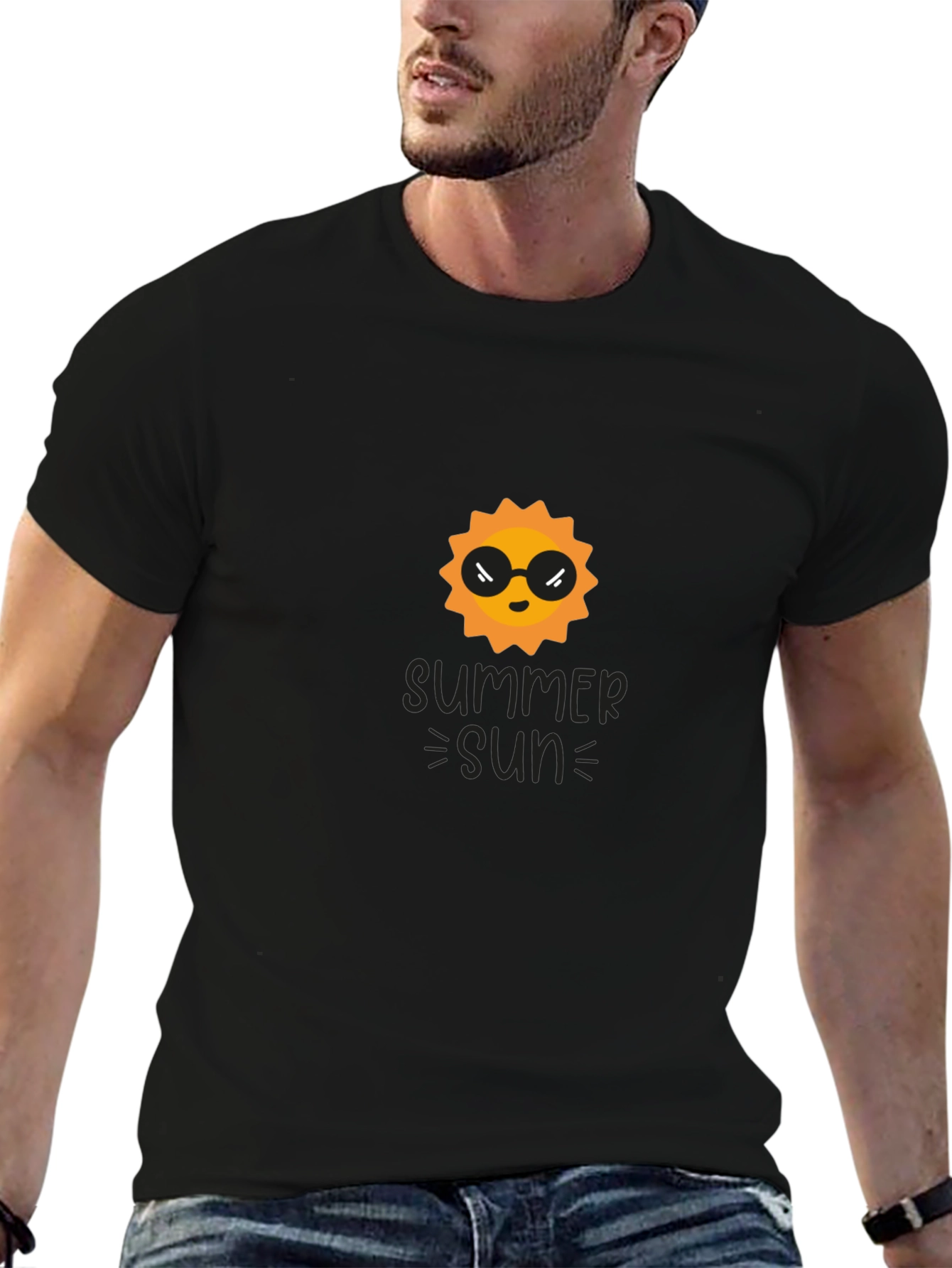 Summer Sun Graphic Tee - Black T-Shirt